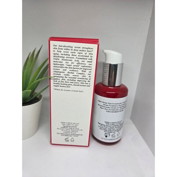 Kiehl's Vital Skin Strengthening Super Serum 3.4fl Retail $150 - Picture 2 of 4